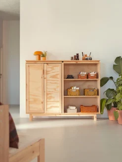 Muebles LUFE Armarios Y Alacenas|Aparadores Y Consolas^AIKA aparador con estantería 157x128