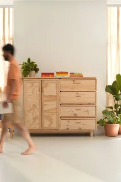 Muebles LUFE Armarios Y Alacenas|Aparadores Y Consolas^AIKA armario aparador con 4 cajones 157X128