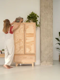 Muebles LUFE Armarios Y Alacenas^AIKA armario bajo con cajón 78x156