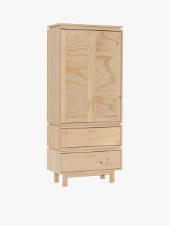 Muebles LUFE Armarios Y Alacenas^AIKA armario con 2 cajones 78x183