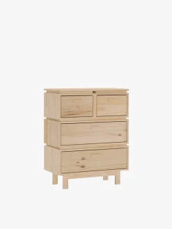 Muebles LUFE Cajoneras Y Archivadores^AIKA cajonera con 4 cajones 78x100