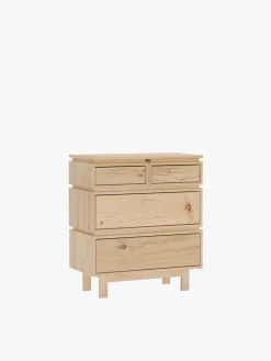 Muebles LUFE Cajoneras Y Archivadores^AIKA cajonera con 4 cajones 78x90