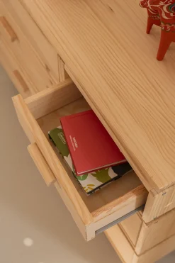 Muebles LUFE Cómodas^AIKA cómoda doble con 6 cajones 117x90