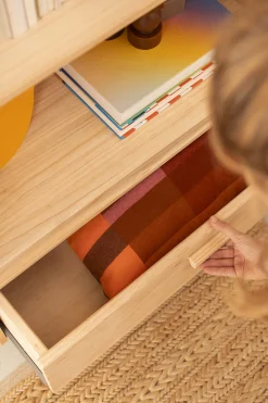 Muebles LUFE Estanterías Con Almacenaje|Estanterías Con Almacenaje^AIKA estantería baja con cajón 78x156