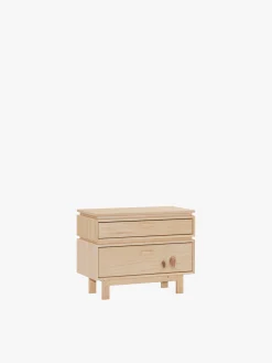 Muebles LUFE Mesitas De Noche|Mesitas De Noche^AIKA mesita de noche con 2 cajones 78x62