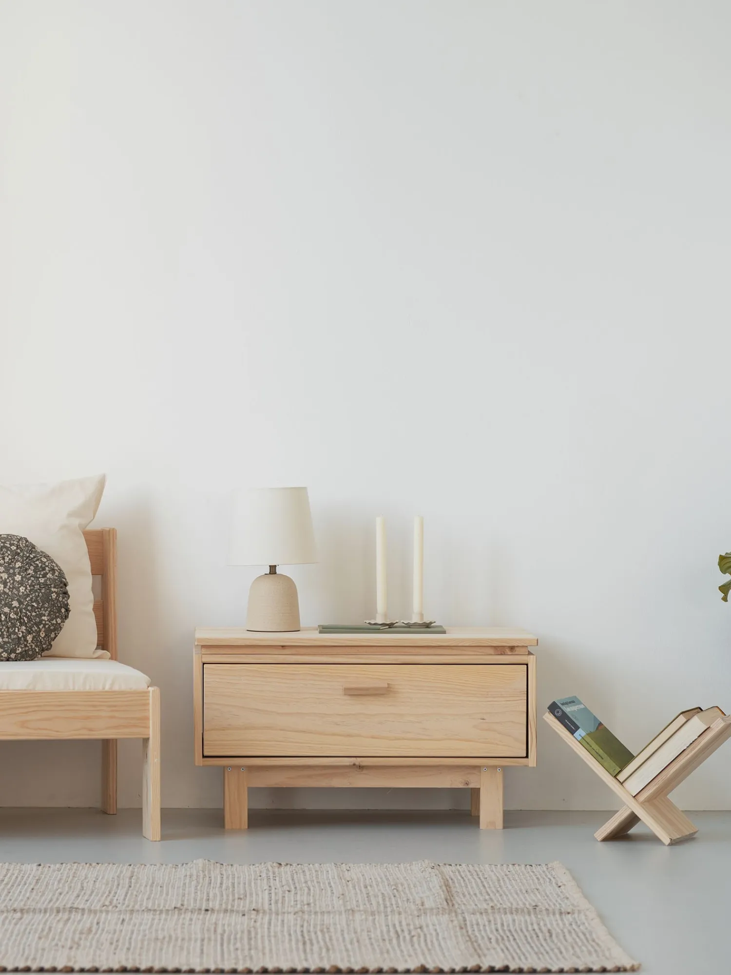 Muebles LUFE Mesitas De Noche|Mesitas De Noche^AIKA mesita de noche con cajón 78x44