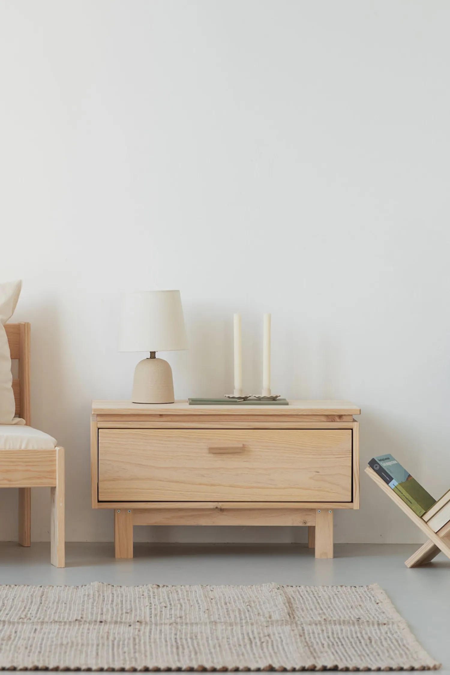 Muebles LUFE Mesitas De Noche|Mesitas De Noche^AIKA mesita de noche con cajón 78x44