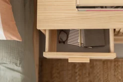 Muebles LUFE Mesitas De Noche|Mesitas De Noche^AIKA mesita de noche con 3 cajones 78x62