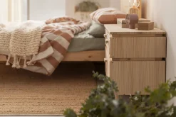 Muebles LUFE Mesitas De Noche|Mesitas De Noche^AIKA mesita de noche con 3 cajones 78x62