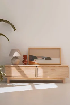 Muebles LUFE Muebles Tv^AIKA mueble TV con 2 cajones 157x44