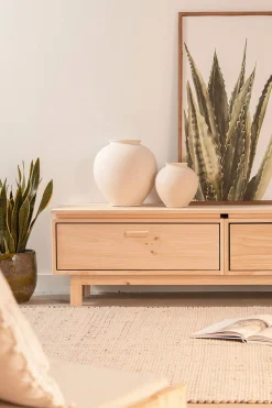 Muebles LUFE Muebles Tv^AIKA mueble TV con 2 cajones 157x44