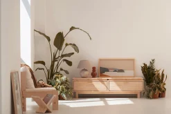 Muebles LUFE Muebles Tv^AIKA mueble TV con 2 cajones 157x44