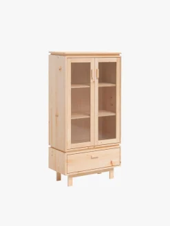 Muebles LUFE Vitrinas^AIKA vitrina con cajón 78x156