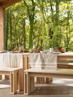 Muebles LUFE Bancos Y Taburetes^ARINA banco de madera 160x33