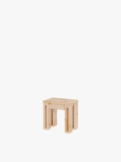 Muebles LUFE Mesas De Centro|Bancos Y Taburetes^ARINA banco de madera 45x33