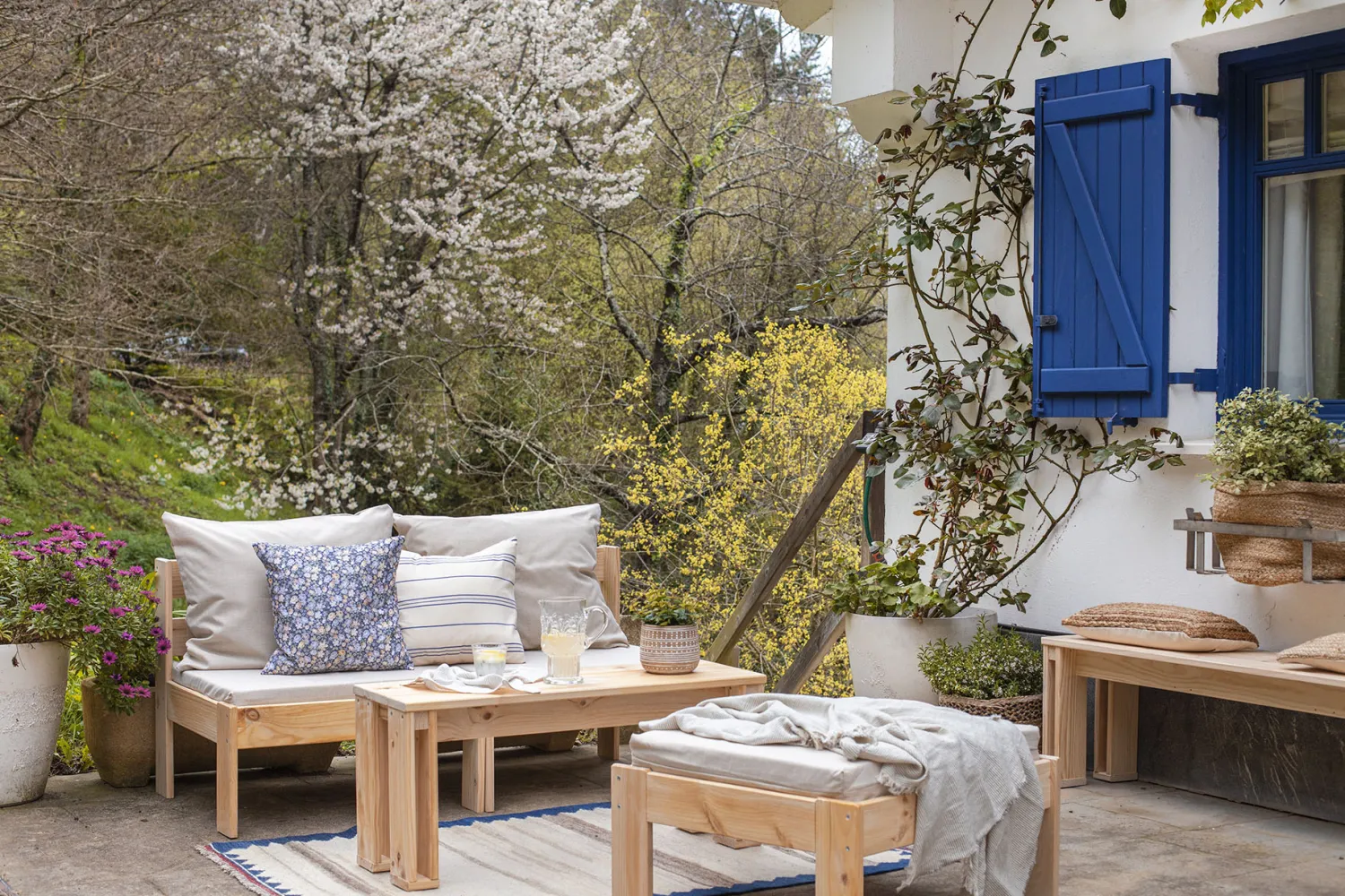 Muebles LUFE Bancos Y Taburetes^ARINA banco de madera 100x33