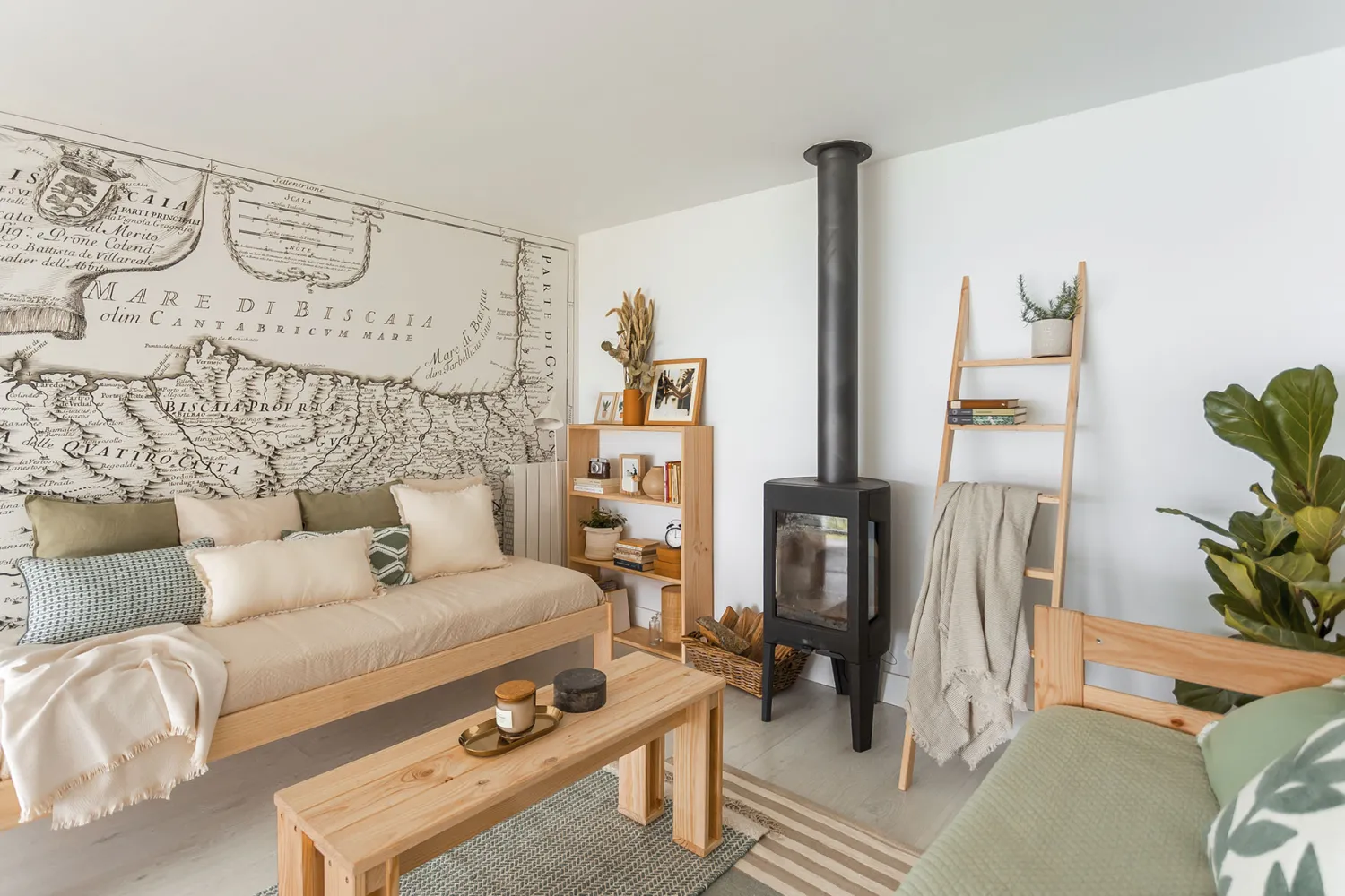 Muebles LUFE Bancos Y Taburetes^ARINA banco de madera 100x33