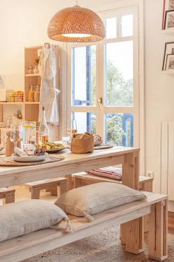 Muebles LUFE Conjuntos De Exterior|Conjuntos Mesas Y Sillas^ARINA conjunto mesa 180x88 con bancos