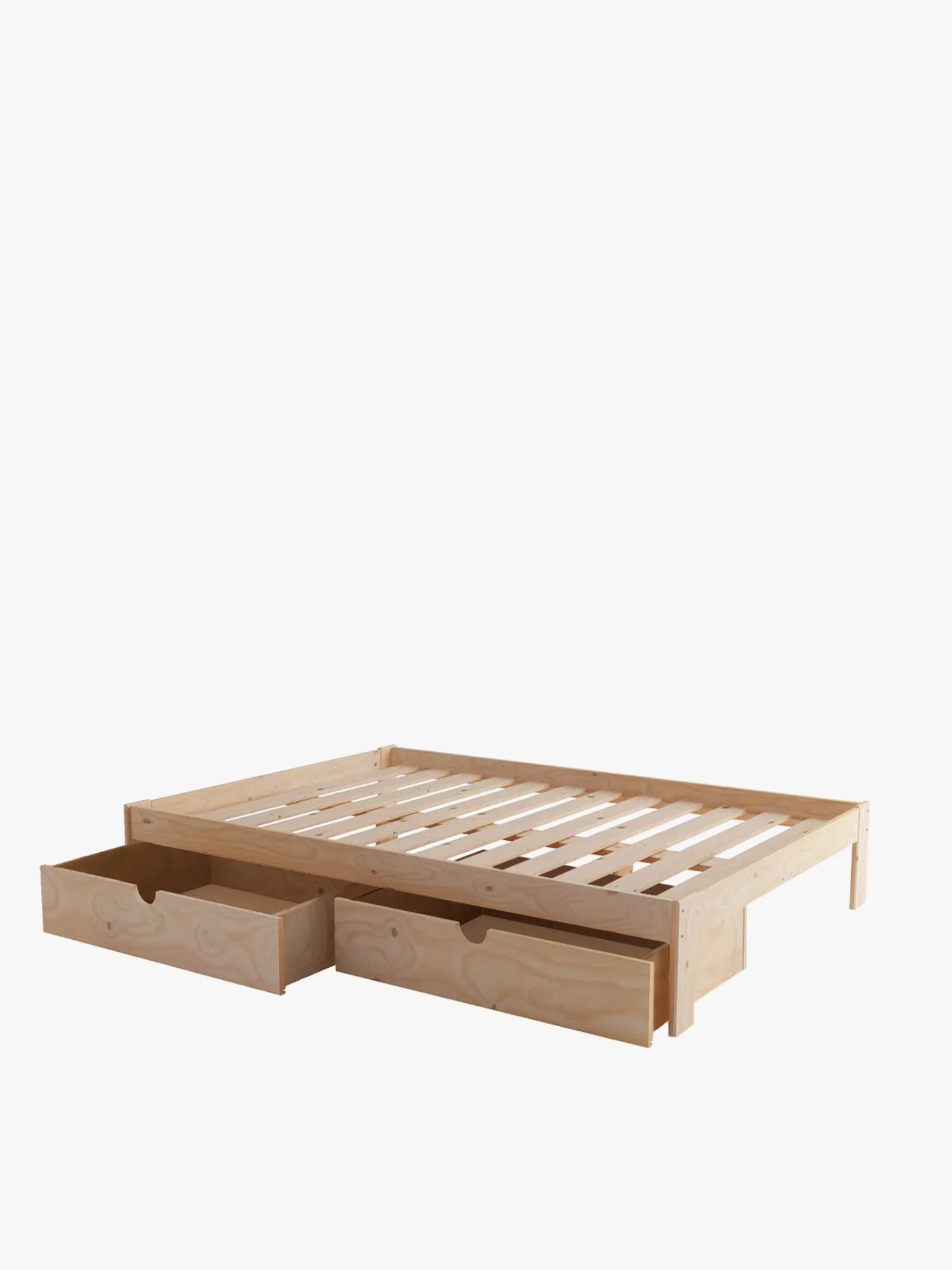 Muebles LUFE Camas Dobles Con Cajones|Camas 135^BASO cama doble 135 con 2 cajones