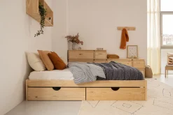 Muebles LUFE Camas Dobles Con Cajones|Camas 140^BASO cama doble 140 con 2 cajones