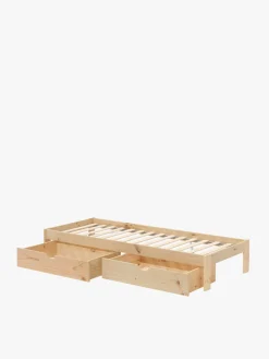 Muebles LUFE Camas Individuales Con Cajones|Camas 80^BASO cama individual 80 con 2 cajones