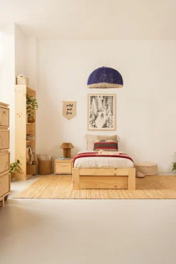 Muebles LUFE Camas Individuales Con Cajones|Camas 90^BASO cama individual 90 con 1 cajón