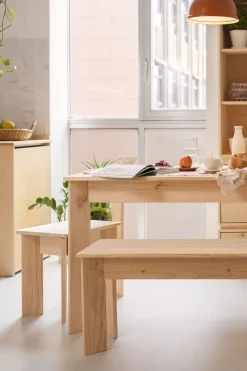 Muebles LUFE Mesas De Centro|Bancos Y Taburetes^BATU banco de madera 90x35