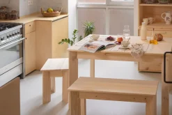 Muebles LUFE Mesas De Centro|Bancos Y Taburetes^BATU banco de madera 90x35