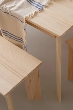 Muebles LUFE Mesas De Centro|Bancos Y Taburetes^BATU banco de madera 90x35