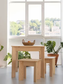 Muebles LUFE Mesas De Centro|Mesitas De Noche^BATU banco taburete 45X35