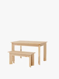 Muebles LUFE Conjuntos Mesas Y Sillas^BATU conjunto mesa 120x80 con bancos