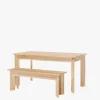 Muebles LUFE Conjuntos Mesas Y Sillas^BATU conjunto mesa 150x80 con bancos