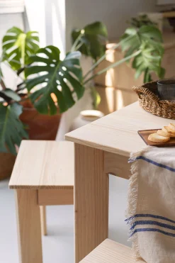 Muebles LUFE Conjuntos Mesas Y Sillas^BATU conjunto mesa 180x80 con bancos