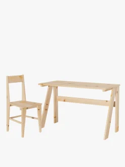 Muebles LUFE Conjuntos Mesas Y Sillas^BURU conjunto escritorio 120X55 con silla