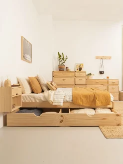 Muebles LUFE Almacenaje Para Cama^DUT cajón de almacenaje fondo 65