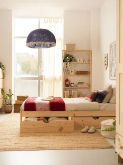 Muebles LUFE Almacenaje Para Cama^DUT cajones de almacenaje fondo 90