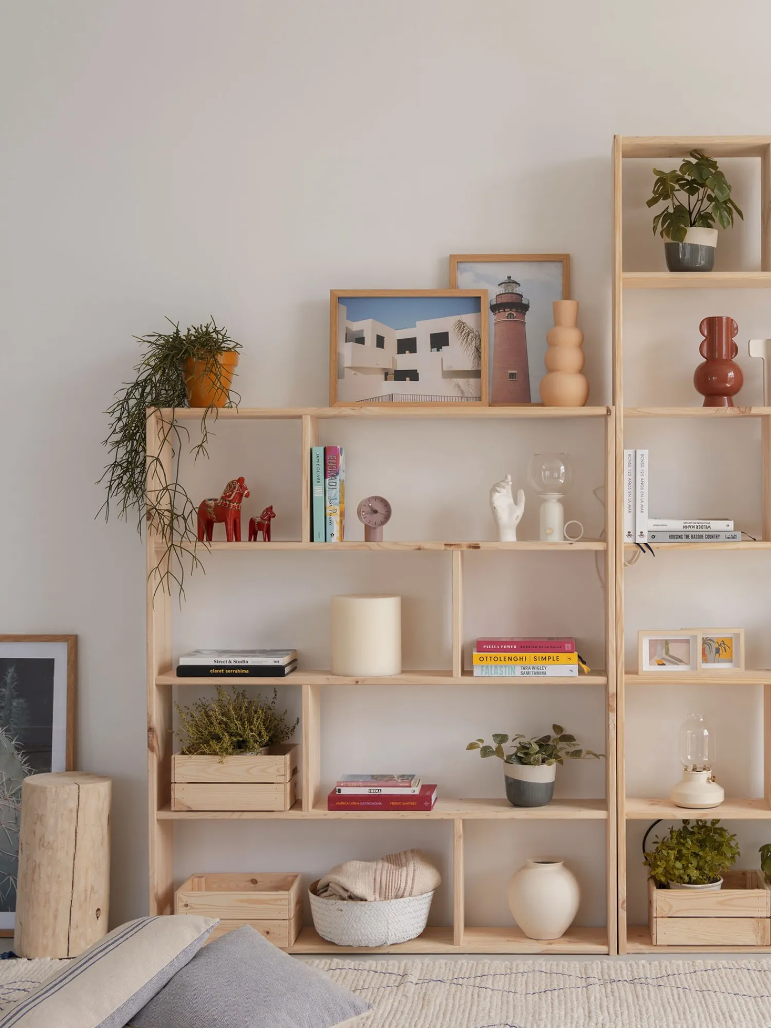 Muebles LUFE Estanterías Asimétricas^EDER estantería asimétrica 145X124