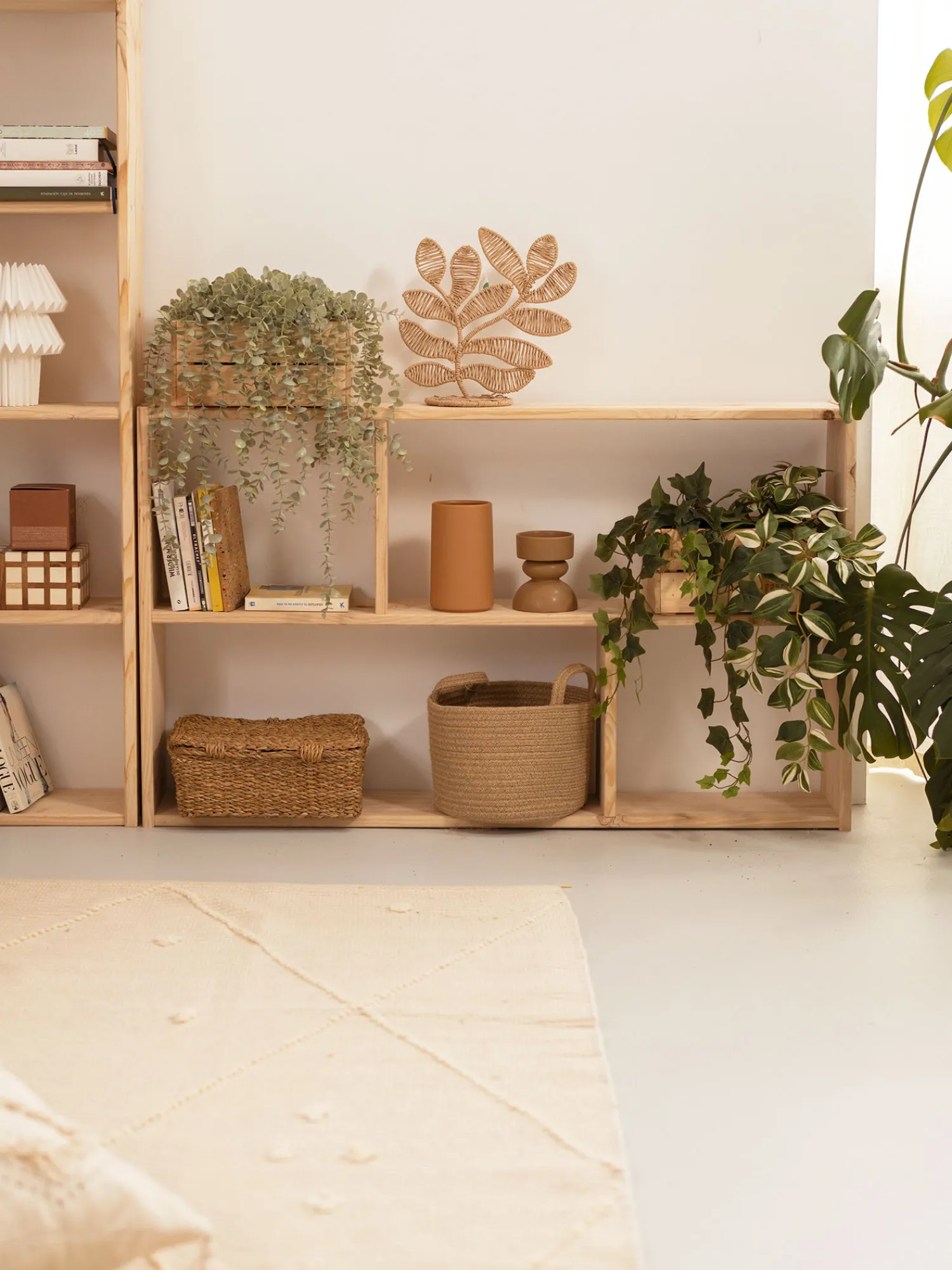 Muebles LUFE Estanterías Asimétricas^EDER estantería asimétrica 74X124