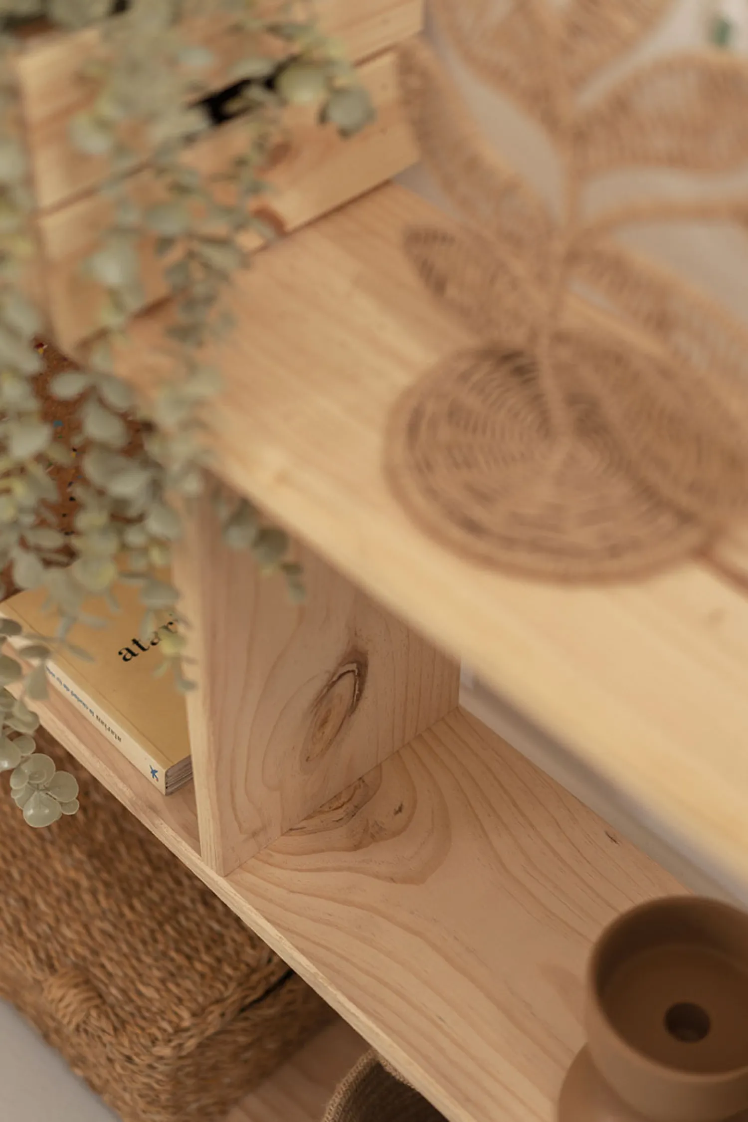 Muebles LUFE Estanterías Asimétricas^EDER estantería asimétrica 74X124