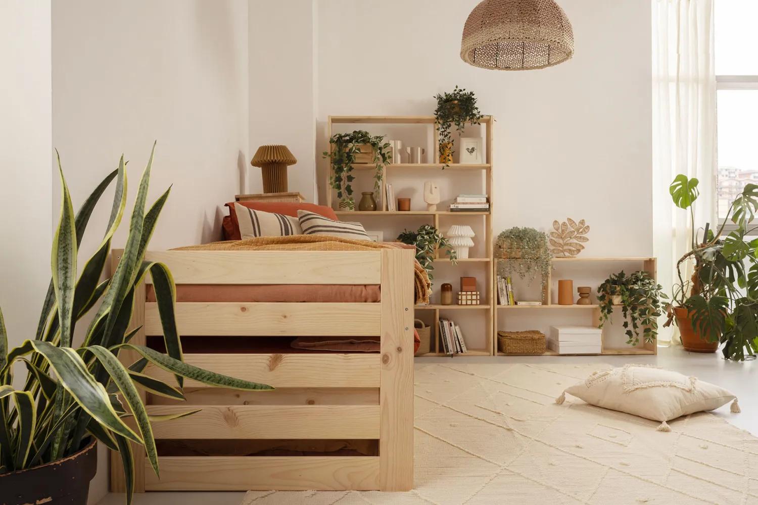 Muebles LUFE Estanterías Asimétricas^EDER estantería asimétrica 74X124