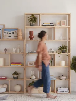 Muebles LUFE Estanterías Asimétricas^EDER estantería asimétrica 217X124