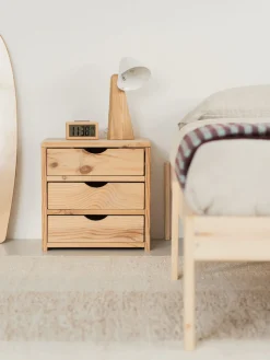 Muebles LUFE Mesitas De Noche|Mesitas De Noche^GAU mesita de noche con 3 cajones