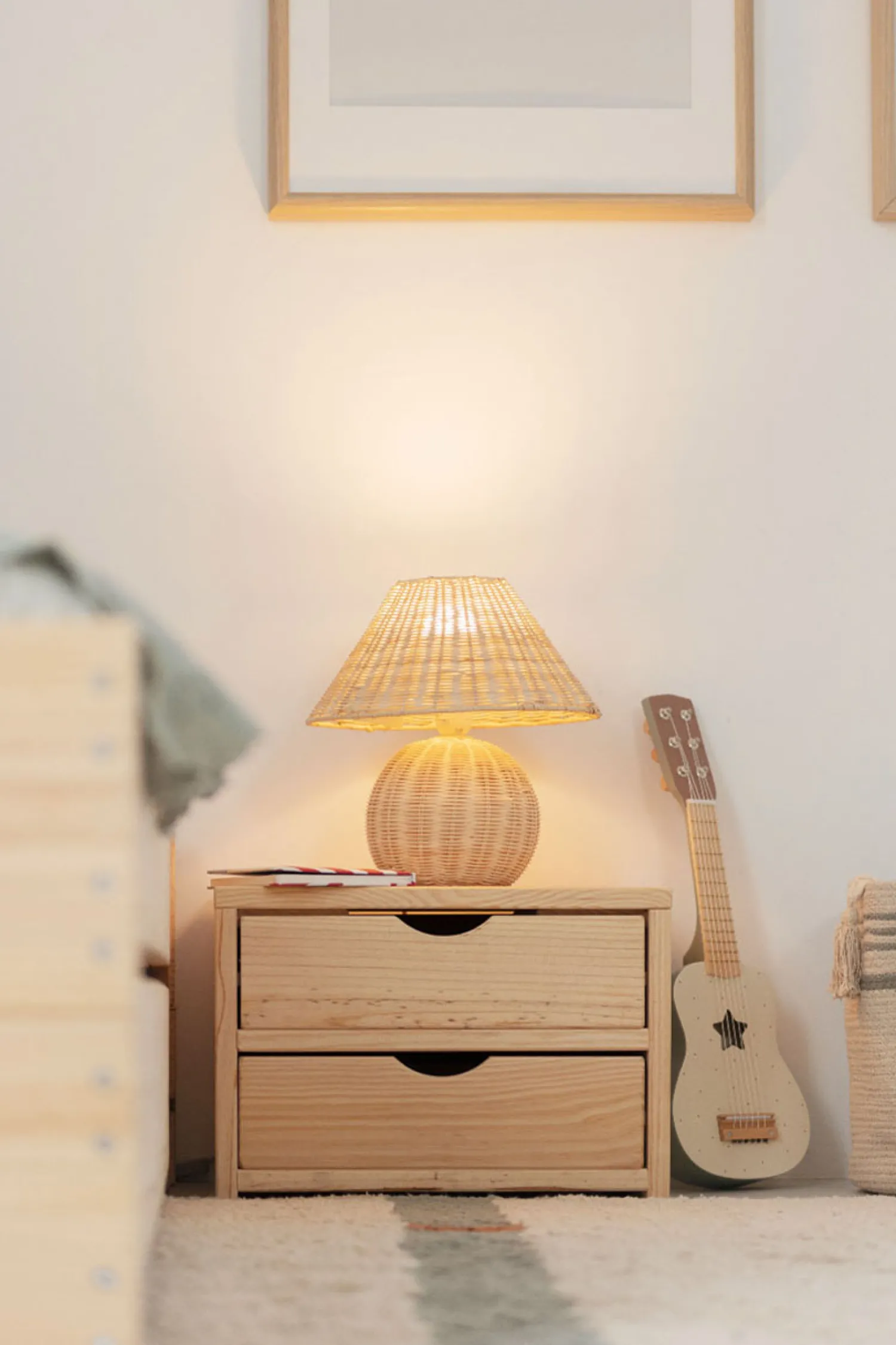 Muebles LUFE Mesitas De Noche|Mesitas De Noche^GAU mesita de noche con 2 cajones