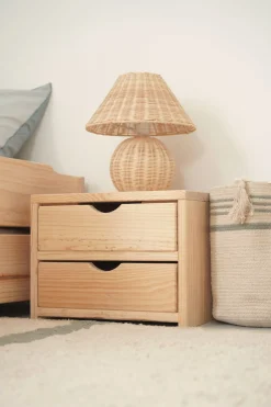 Muebles LUFE Mesitas De Noche|Mesitas De Noche^GAU mesita de noche con 2 cajones