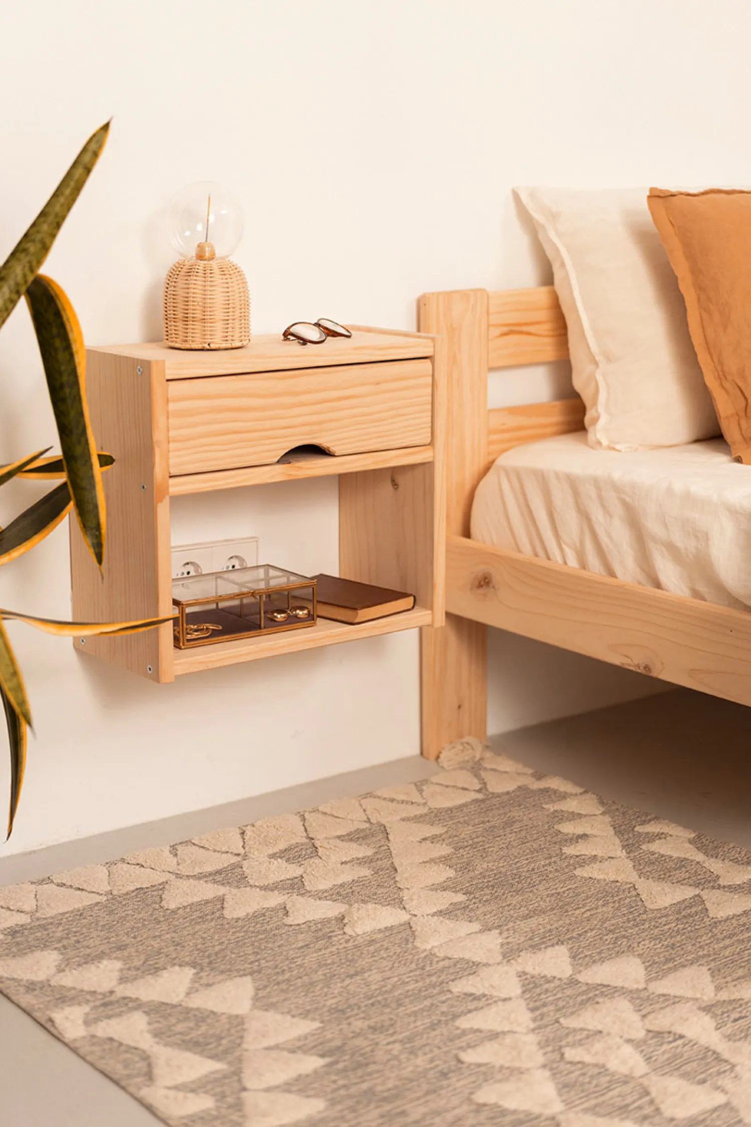 Muebles LUFE Mesitas De Noche|Mesitas De Noche^GAU mesita de noche 38,5x44