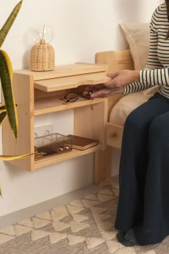 Muebles LUFE Mesitas De Noche|Mesitas De Noche^GAU mesita de noche 38,5x44