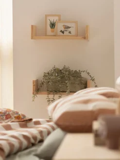 Muebles LUFE Accesorios De Madera|Espejos Y Decoración De Pared^GOI estante de pared 44x21