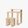 Muebles LUFE Conjuntos Mesas Y Sillas^LAUKI conjunto escritorio 80x55 con taburete