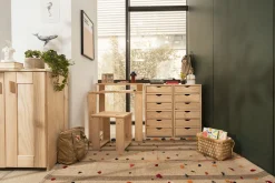 Muebles LUFE Conjuntos Mesas Y Sillas^LAUKI conjunto escritorio 80x55 con taburete