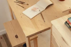 Muebles LUFE Conjuntos Mesas Y Sillas^LAUKI conjunto escritorio 80x55 con taburete